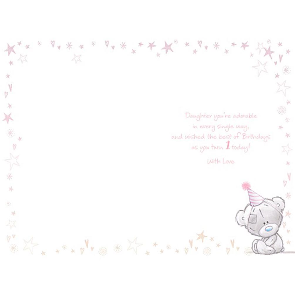 Daughter's 1st Tiny Tatty Teddy Me to You Bear Birthday Card Extra Image 1